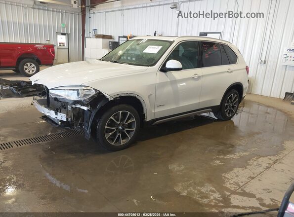 5UXKR0C59J0Y06554 2018 BMW X5 White Vista tres cuartos delantera izquierda