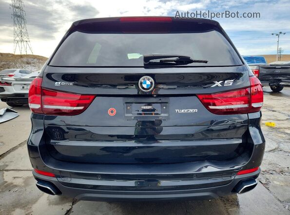 5UXKT0C54G0S76889 2016 BMW X5 Black Вид ззаду