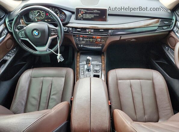 5UXKT0C54G0S76889 2016 BMW X5 Black Вид панелі приладів