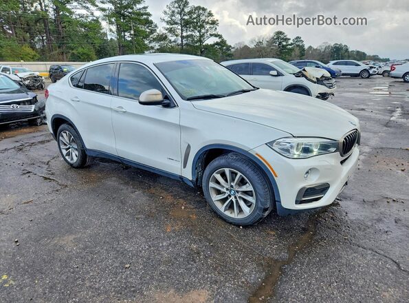 5UXKU0C35H0G69378 2017 BMW X6 Белый Передняя правая четверть