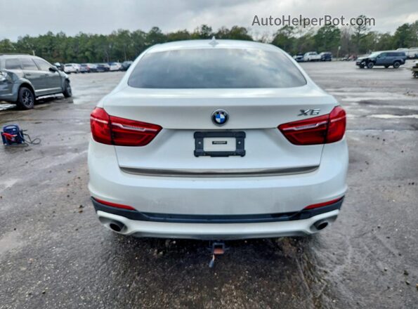 5UXKU0C35H0G69378 2017 BMW X6 Белый Вид сзади