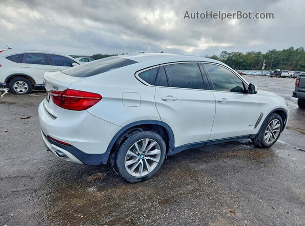 5UXKU0C35H0G69378 2017 BMW X6 Белый Задняя правая четверть