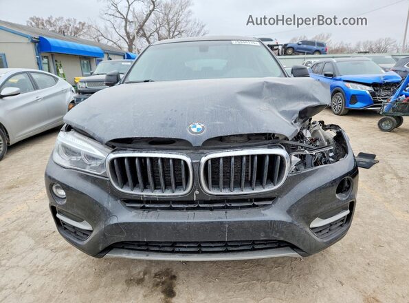 5UXKU0C50G0F93035 2016 BMW X6 Black Widok z przodu