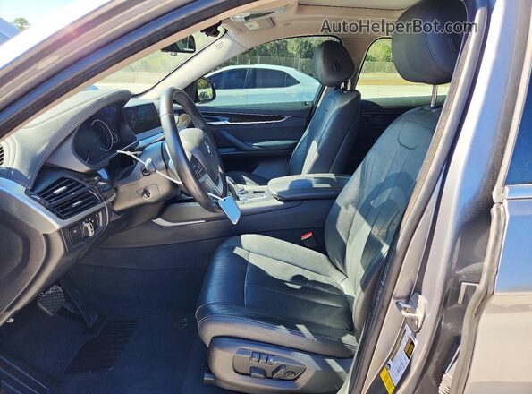 5UXKU0C50G0F93195 2016 BMW X6 Gray Vista interior delantera