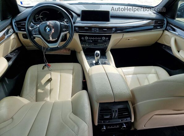 5UXKU0C52K0S97665 2019 BMW X6 White წინა პანელის ხედი