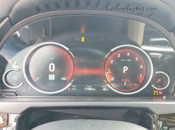5UXKU0C52K0S97665 2019 BMW X6 White ხელსაწყოთა პანელის ხედი