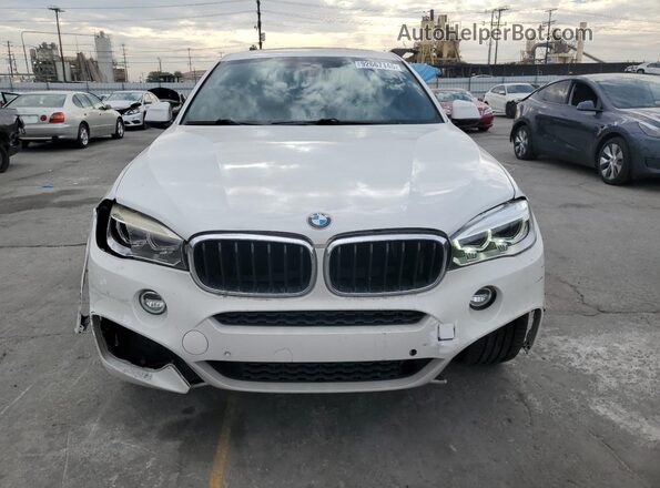 5UXKU0C54G0F92406 2016 BMW X6 White წინა ხედი
