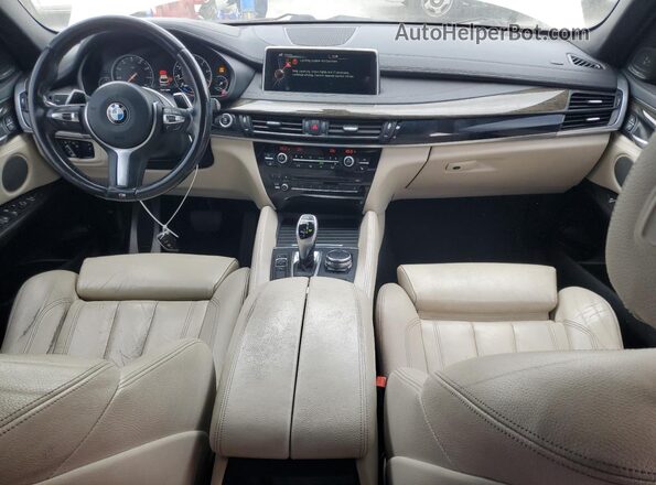 5UXKU0C54G0F92406 2016 BMW X6 White წინა პანელის ხედი
