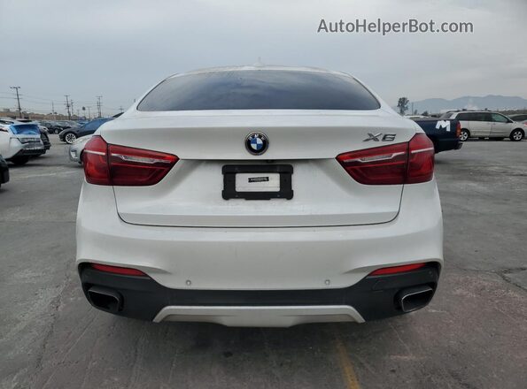 5UXKU0C54G0F92406 2016 BMW X6 White უკანა ხედი