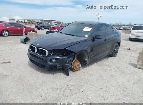 5UXKU0C58G0F93185 2016 BMW X6 Black Front view