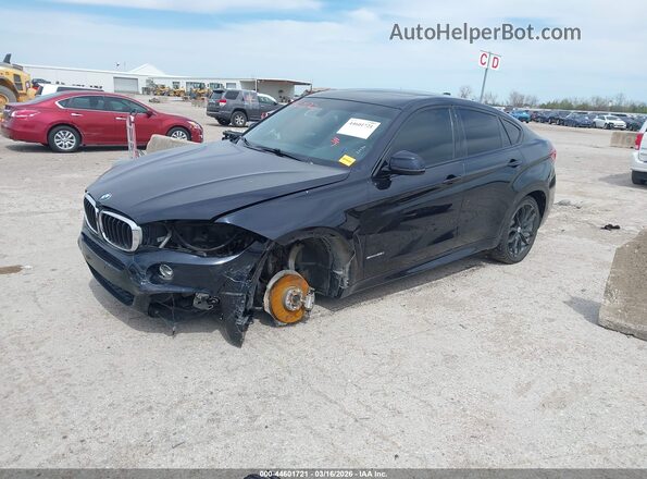 5UXKU0C58G0F93185 2016 BMW X6 Black Front left