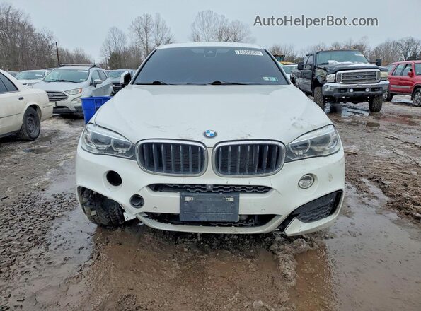 5UXKU2C34H0U30090 2017 BMW X6 White Vista frontal