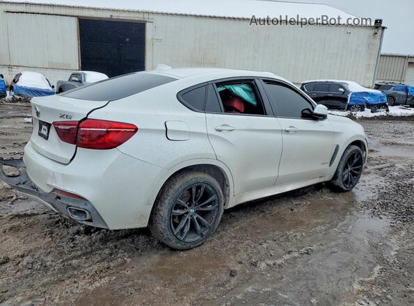 5UXKU2C34H0U30090 2017 BMW X6 White Trasero derecho