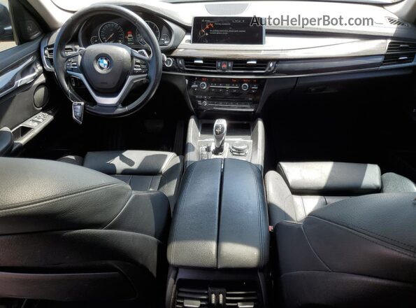 5UXKU2C50G0N78897 2016 BMW X6 Black Vista del salpicadero