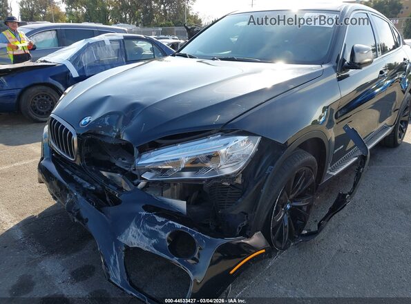 5UXKU2C53G0N81261 2016 BMW X6 Black Widok z przodu