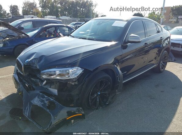 5UXKU2C53G0N81261 2016 BMW X6 Black Przód lewy
