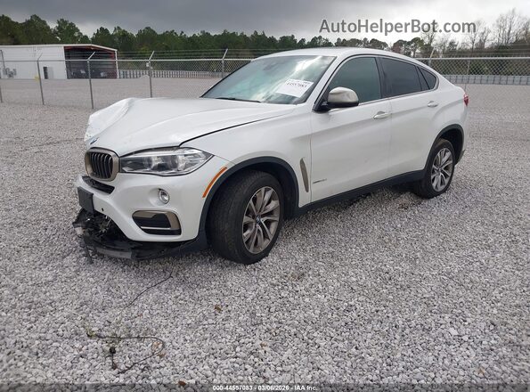 5UXKU2C54J0X49190 2018 BMW X6 White Vista tres cuartos delantera izquierda
