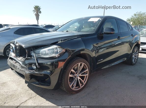 5UXKU2C58G0N78629 2016 BMW X6 Черный Передняя левая четверть