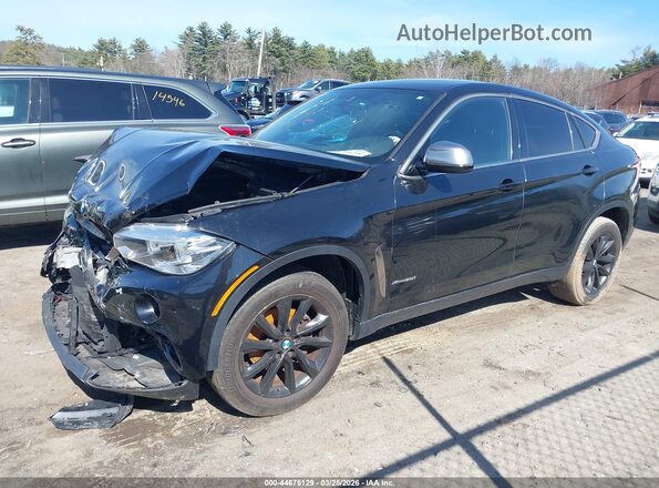 5UXKU2C5XJ0X49629 2018 BMW X6 Black Передня ліва чверть