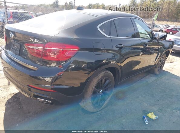 5UXKU2C5XJ0X49629 2018 BMW X6 Black Задня права чверть