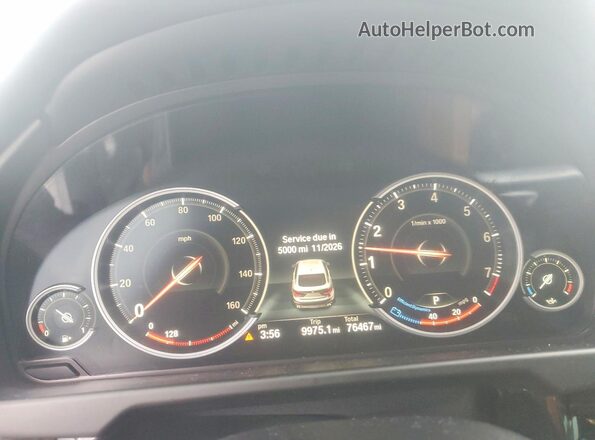 5UXKU6C59G0R34254 2016 BMW X6 Gray ხელსაწყოთა პანელის ხედი