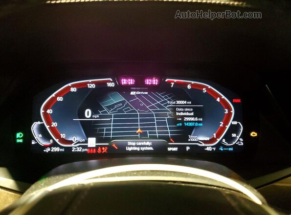 5UXTA6C00P9P99954 2023 BMW X5 Black Instrument cluster view