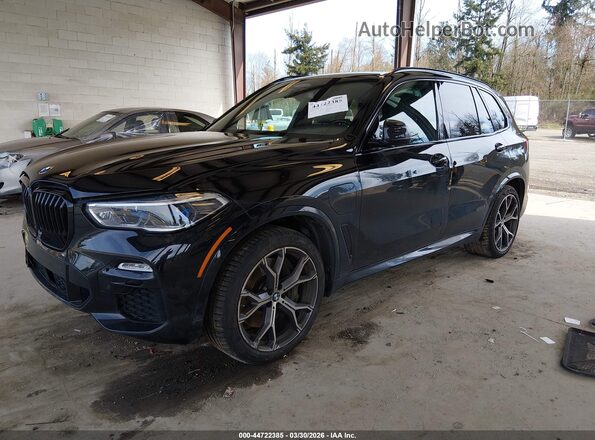 5UXTA6C01M9F73582 2021 BMW X5 Black წინა მარცხენა ხედი სამი მეოთხედიდან