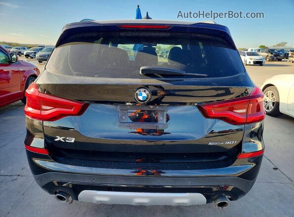 5UXTR7C51KLR43775 2019 BMW X3 Black Widok wnętrza z przodu
