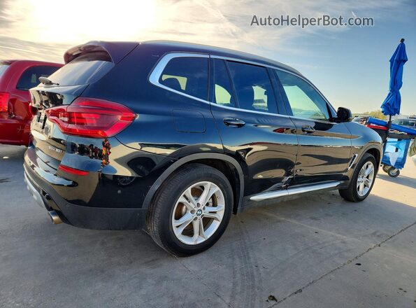 5UXTR7C51KLR43775 2019 BMW X3 Black Przód prawy