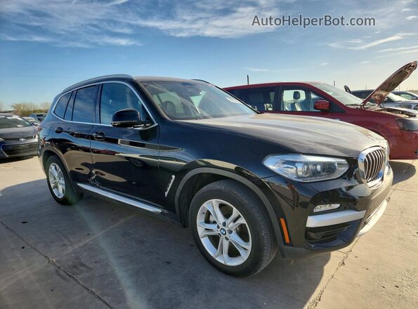 5UXTR7C51KLR43775 2019 BMW X3 Black Widok z przodu