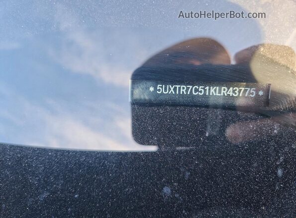 5UXTR7C51KLR43775 2019 BMW X3 Black Widok wnętrza 360 stopni