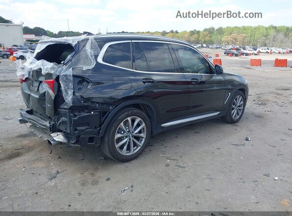 5UXTR7C58KLE96929 2019 BMW X3 Black Trasero derecho