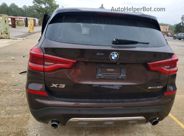 5UXTR7C59KLF35821 2019 BMW X3 Maroon 