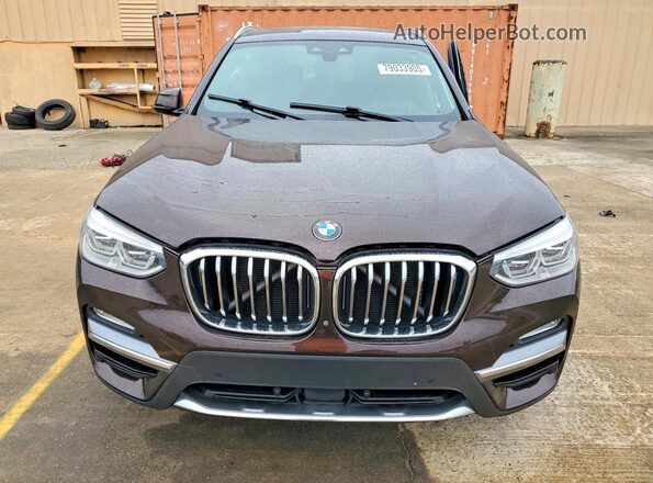 5UXTR7C59KLF35821 2019 BMW X3 Maroon 