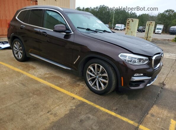 5UXTR7C59KLF35821 2019 BMW X3 Maroon 