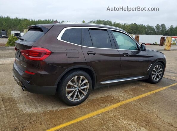 5UXTR7C59KLF35821 2019 BMW X3 Maroon 