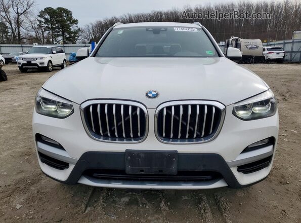 5UXTR9C50KLE12856 2019 BMW X3 White 