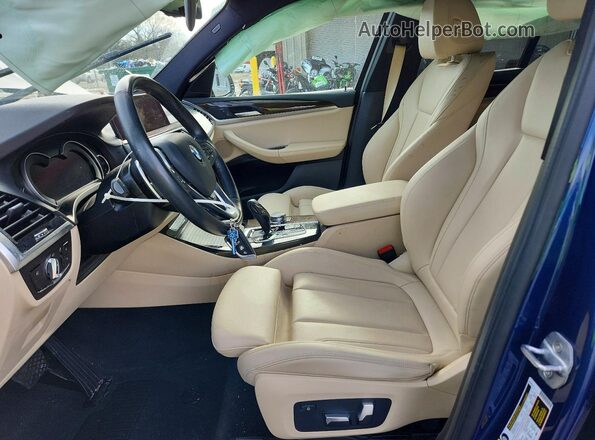 5UXTR9C50KLE18561 2019 BMW X3 Blue 