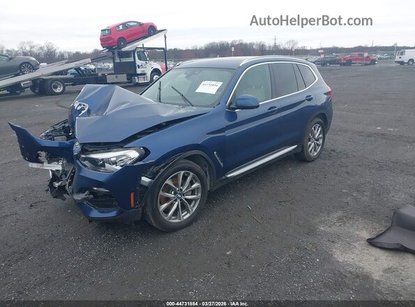 5UXTR9C53KLD91484 2019 BMW X3 Blue 