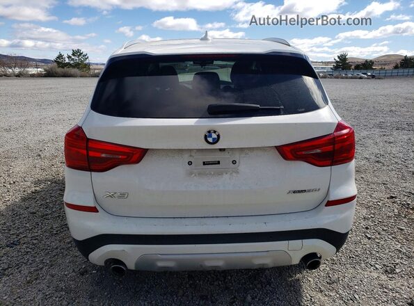 5UXTR9C55KLD93530 2019 BMW X3 White Rear view