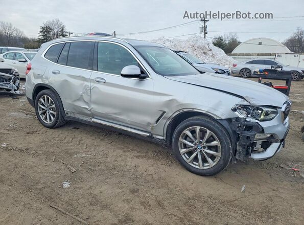 5UXTR9C59KLE14251 2019 BMW X3 Серебряный Передняя правая четверть