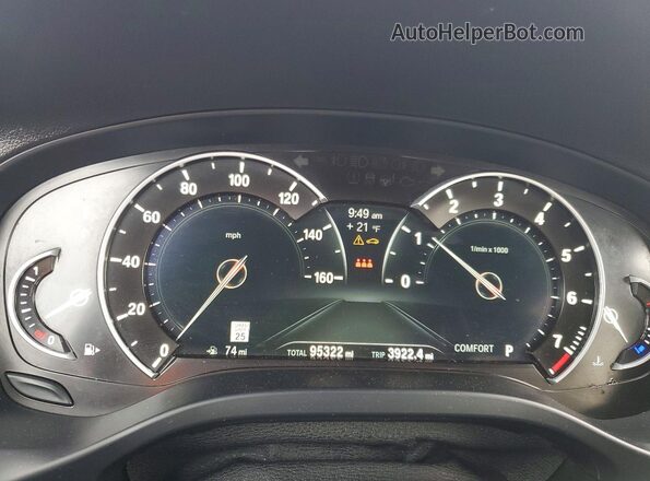 5UXTR9C59KLE14251 2019 BMW X3 Серебряный Вид щитка приборов