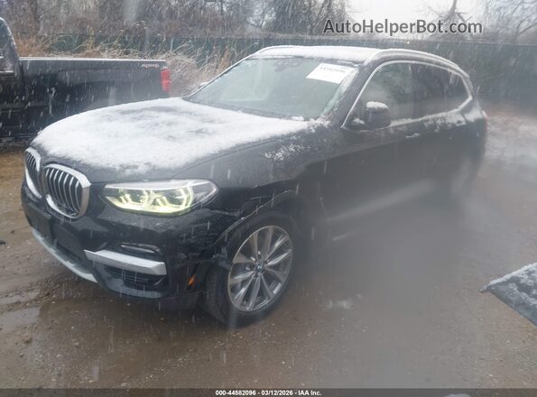 5UXTR9C59KLR04296 2019 BMW X3 Black Передня ліва чверть