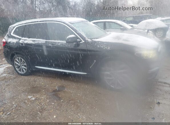 5UXTR9C59KLR04296 2019 BMW X3 Black Вид задньої частини салону