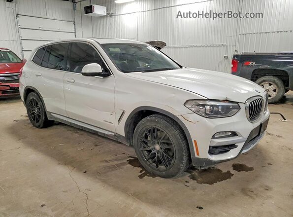 5UXTR9C5XJLD58464 2018 BMW X3 White Передня права чверть