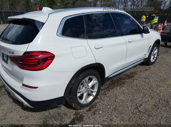 5UXTR9C5XJLD59744 2018 BMW X3 Белый Задняя правая четверть