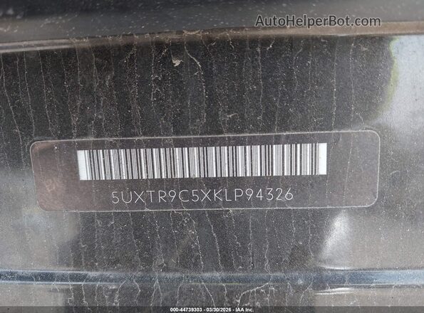 5UXTR9C5XKLP94326 2019 BMW X3 Dark Brown 