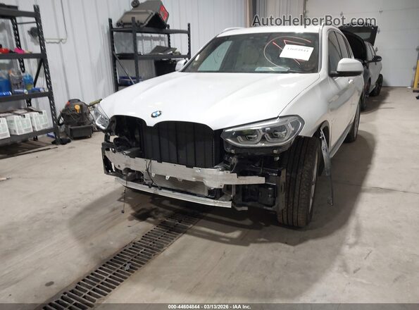 5UXTS1C00M9F57678 2021 BMW X3 White Вид спереду
