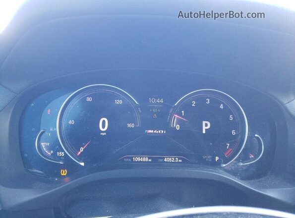 5UXTS3C57J0Z00328 2018 BMW X3 Black Instrument cluster view