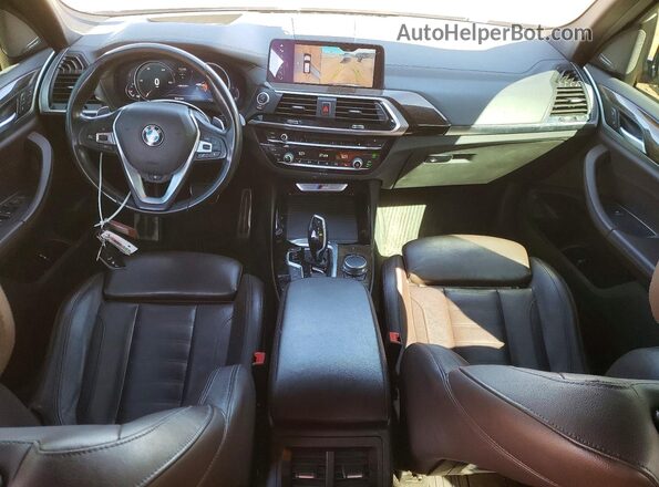 5UXTS3C57J0Z00328 2018 BMW X3 Black Dashboard view